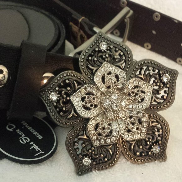 flower floral crystal belt main image 8